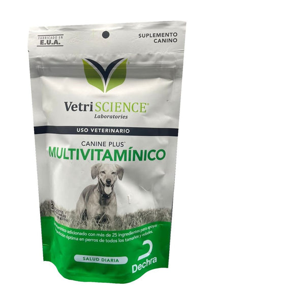 VetriSCIENCE Canine Plus Multivitamínico 30 Bocaditos Masticables