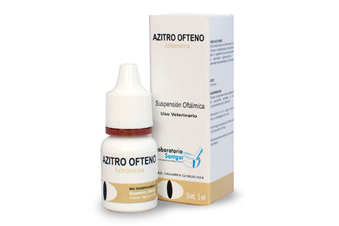 Azitro Ofteno 5 mL oftálmico SANTGAR ( azitromicina )