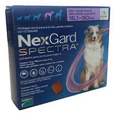 NexGard Spectra Tableta masticable para perro Grande 15.1-30 kg