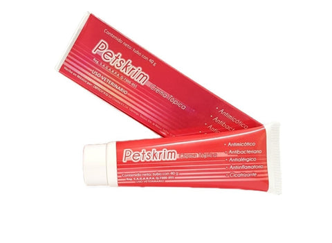 Petskrim Crema 40 gr (antimicótico antibanteriano antialergénico antiflamatorio cicatrizante)