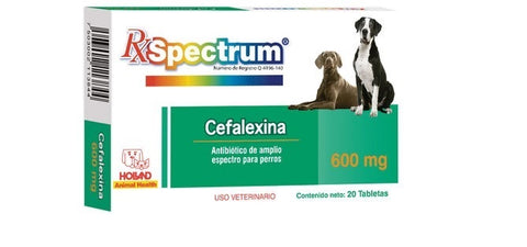 Spectrum® Cefalexina 600 mg 20 Tabletas