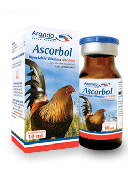 Ascorbol Inyectable Vitamina B12 - 5000 Frasco con 10 ml AGOTADO TEMPORALMENTE