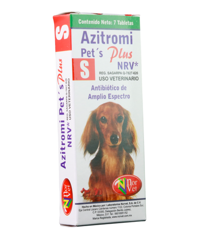 Azitromi-Pets Plus S  7 tabletas DESCONTINUADO