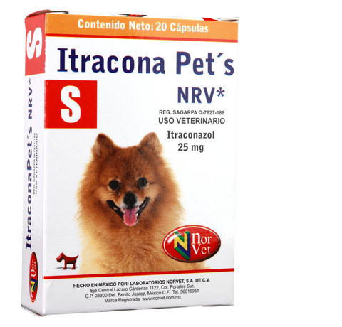 Itracona Pets NRV S  20 cápsulas ( Itraconazol 25 mg )