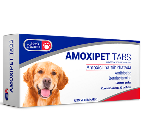 Amoxipet Tabs 30 Tabletas