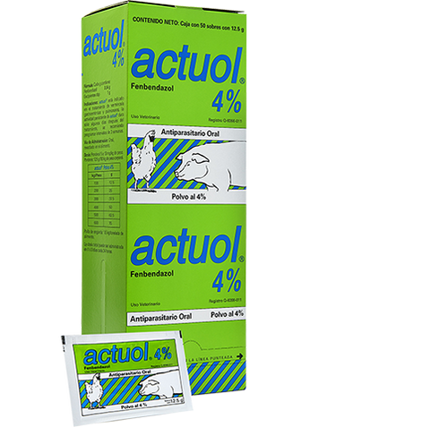 Actuol 4% polvo con 50 sobres de 12.5gr c/u