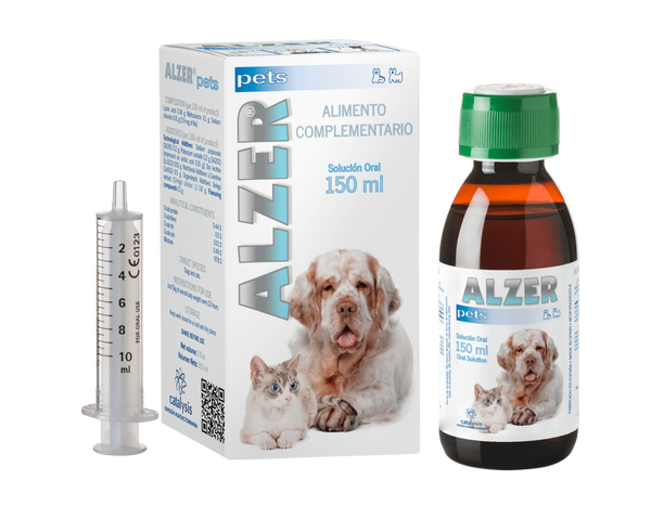 Alzer Pets Solución Oral 150 mL (Suplemento para el Deterioro Cognitivo en Perros y Gatos )
