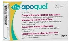 Apoquel Masticable 3.6 mg 20 tabletas ( Oclacitinib )