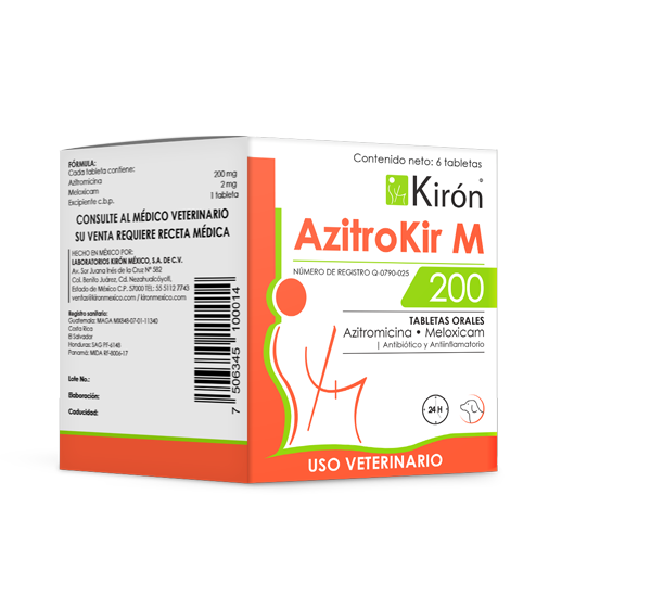 Azitrokir M 200  6 Tabletas