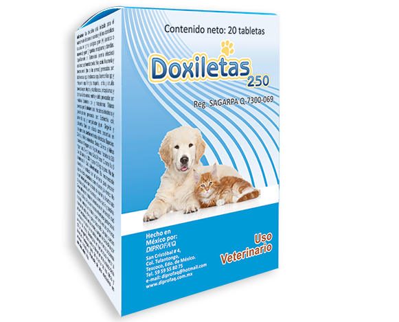 Doxiletas 250 mg 20 Tabletas ( Doxiciclina )