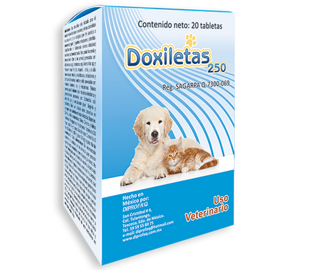 Doxiletas 250 mg 20 Tabletas ( Doxiciclina )