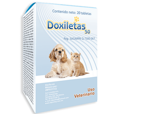 Doxiletas 50 mg 20 Tabletas ( Doxiciclina )