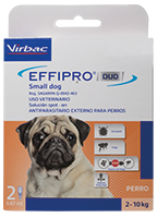 Effipro Duo Small Dog para perros de  2-10 kg 2 pipetas ( Fipronil - Piriproxifen)