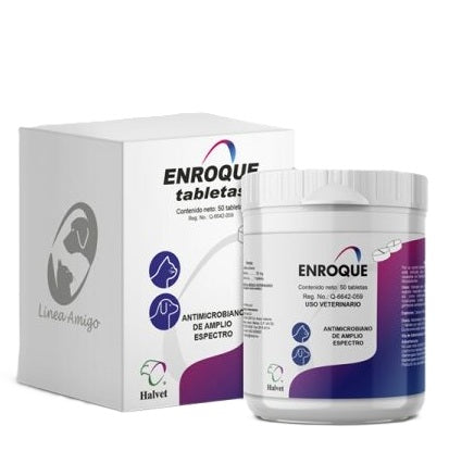 Enroque 50 Tabletas (Enrofloxacina 50 mg)