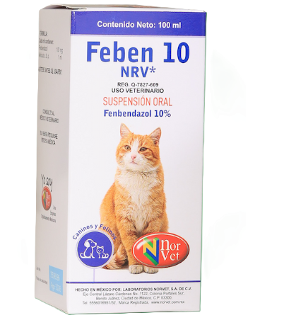 Feben 10 NRV 100 mL  ( Febendazol Solución Oral )