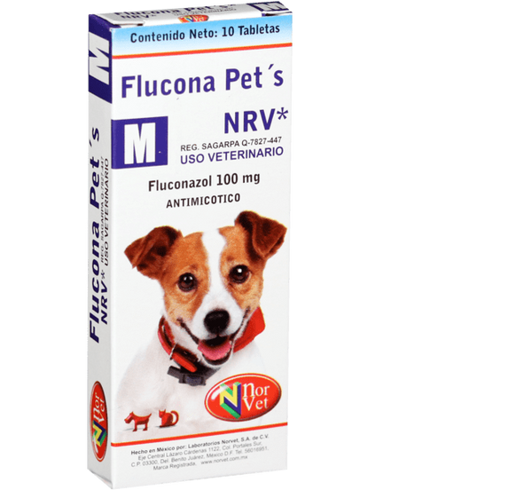 Flucona Pets NRV M  10 Tabletas ( Fluconazol 100 mg)