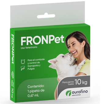 FrontPet Perros hasta 10 kg  ( 1 Pipeta 0.67 mL -  Fipronil - Pulgas y Garrapatas )