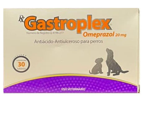 Gastroplex 20 mg 30 Tabletas ( Omeprazol )