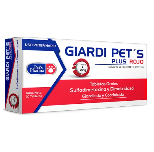 Giardi Pets Plus Rojo 20 tabletas ( Giardipets )
