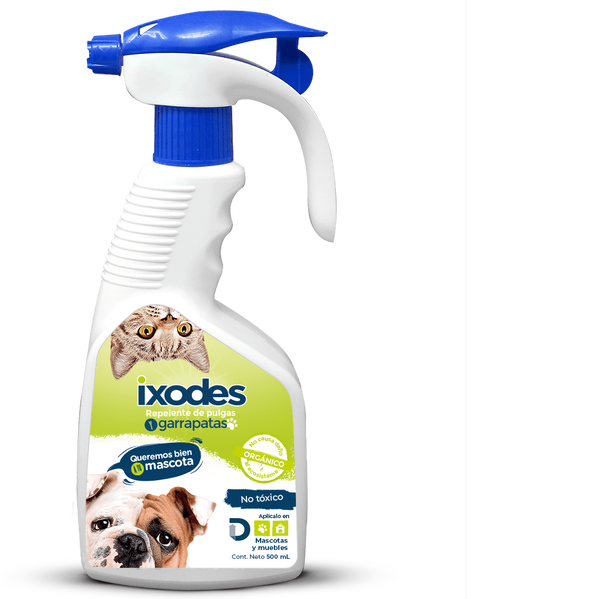 Ixodes Orgánico 500 mL (Repelente de Pulgas y Garrapatas 100% orgánico y natural)