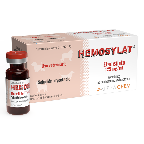 Hemosylat (Hemostático) Inyectable 10 Frascos 2 mL