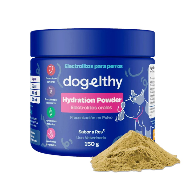 Dogelthy Hydratation Powder Sabor Res 150 gr ( Electrolitos para Perros )