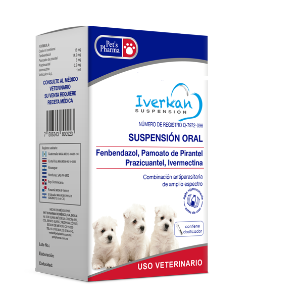 Iverkan Suspensión 20 ml  ( Antiparasitario )