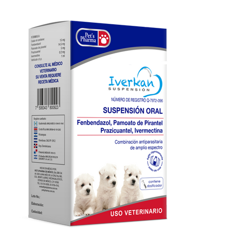 Iverkan Suspensión 20 ml  ( Antiparasitario )