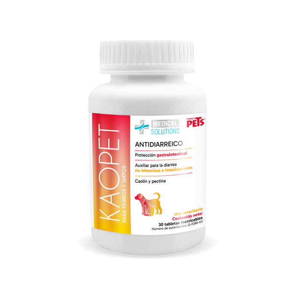 Kaopet Antidiarréico 30 Tabletas ( Perros y Gatos )