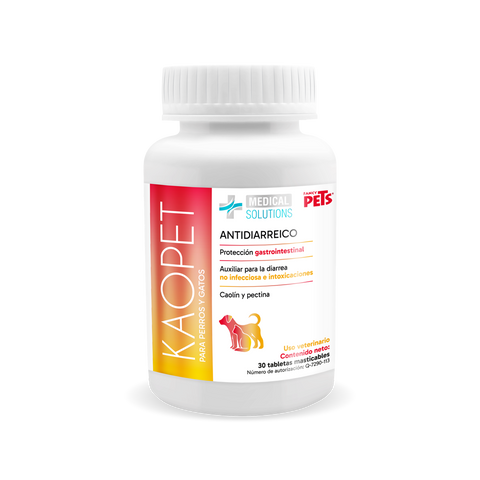 Kaopet Antidiarréico 30 Tabletas ( Perros y Gatos )