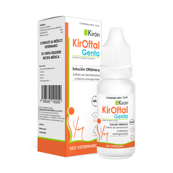 KirOftal Genta 12 mL ( Solución Oftálmica - Gentamicina)