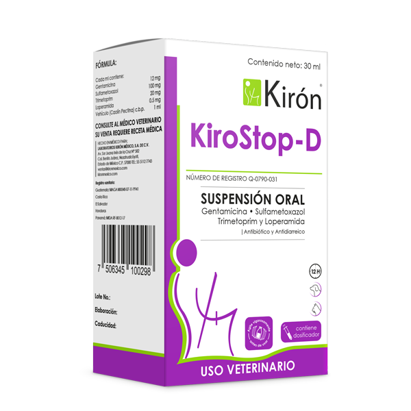 KiroStop-D 30 mL Suspensión Oral ( Antibiótico y Antidiarréico )