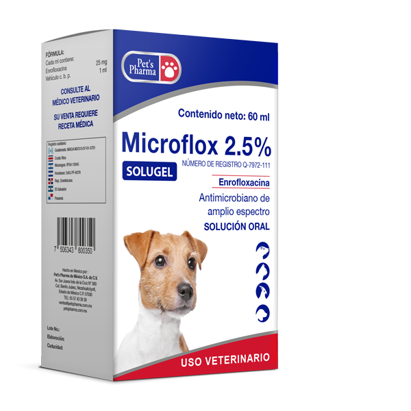 Microflox 2.5% Solugel 60 mL ( Enrofloxacina )
