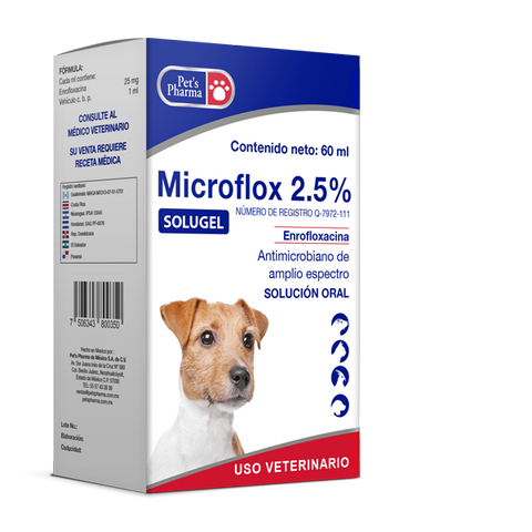 Microflox 2.5% Solugel 60 mL ( Enrofloxacina )