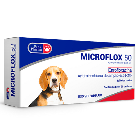 Microflox 50 mg 20 Tabletas
