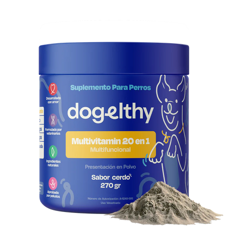 Dogelthy MULTIVITAMINICO 20 EN 1  Sabor Cerdo 270 gr ( Suplemento Nutricional )