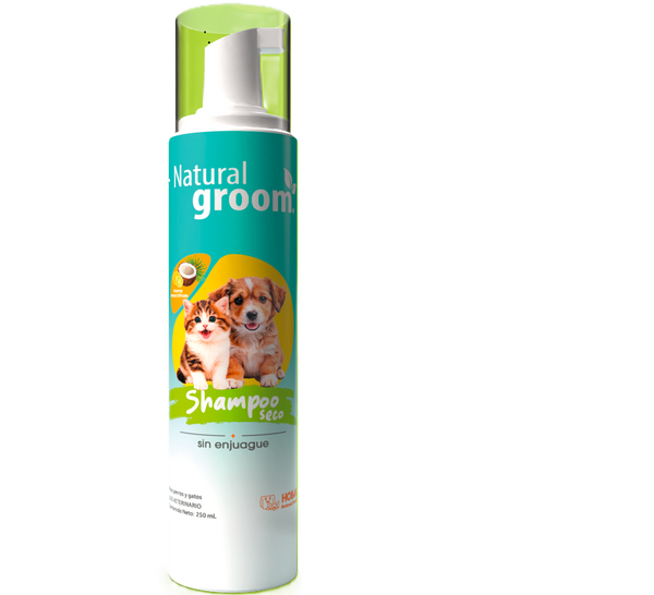 Natural Groom Shampoo Seco 250 mL  ( Perros y Gatos )