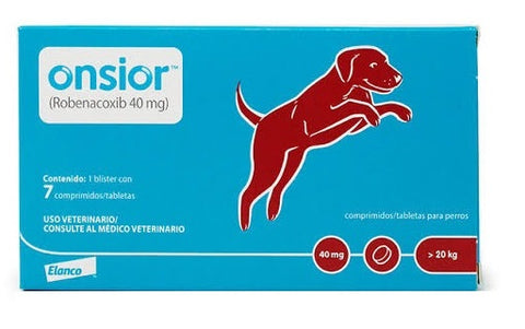 Onsior 40 mg 7 tabletas ( Robenacoxib ) antiinflamatorio