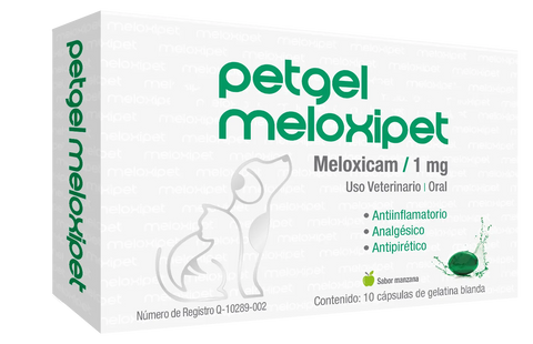 PetGel Meloxipet 10 cápsulas gelatina blanda ( Meloxicam 1 mg )