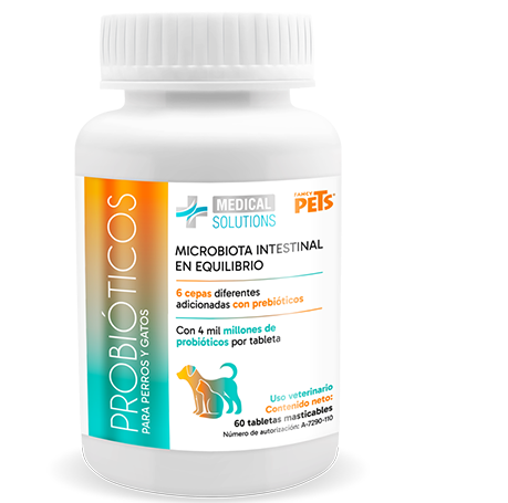 MS Probióticos  60 Tabletas Masticables (Perros - Gatos )