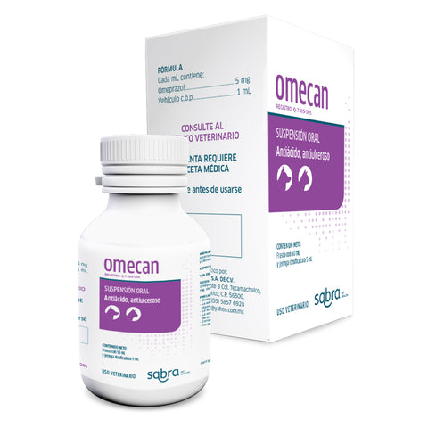 Omecan Suspensión Oral 50 mL  (Omeprazol  5 mg ) perros - gatos