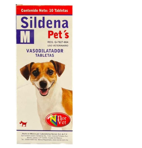 Sildena Pets M 5 mg 10 Tabletas ( Sildenafil )