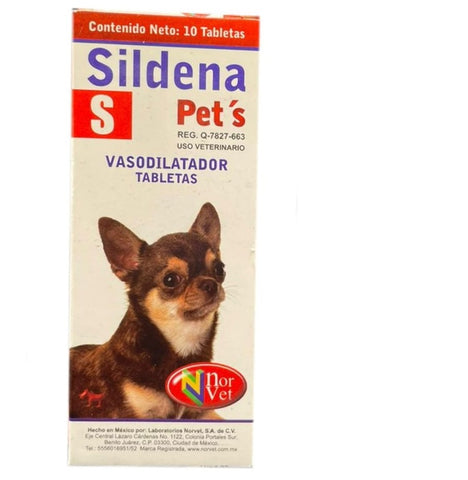 Sildena Pets S 2.5 mg 10 Tabletas ( Sildenafil )