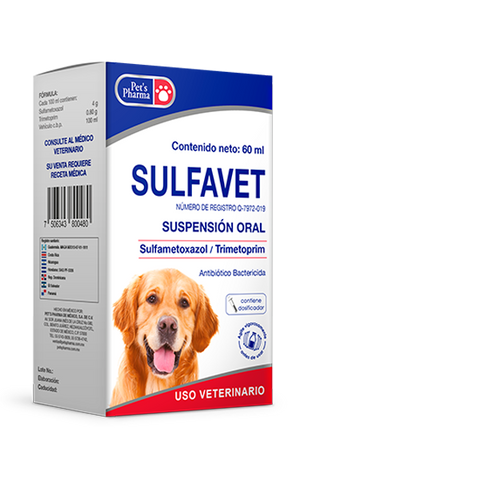 Sulfavet Oral 60 mL ( Sulfametoxazol - Trimetoprim )