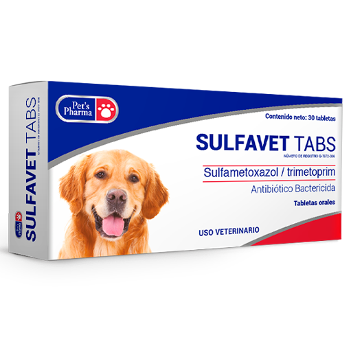Sulfavet Tabs  30 Tabletas ( Sulfametoxazol - Trimetoprim )
