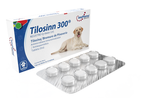 Tilosinn 300 (Tilosina/Bromuro de Pinaverio) 10 Tabletas