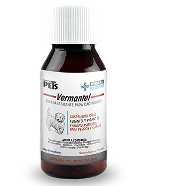 Vermantel Cachorro Suspensión 25 mL ( Desparasitante Perros y Gatos)