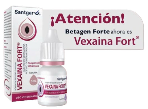 Vexaina Fort 5 mL   Solución Oftálmica ANTES Betagen Forte 5 mL SANTGAR