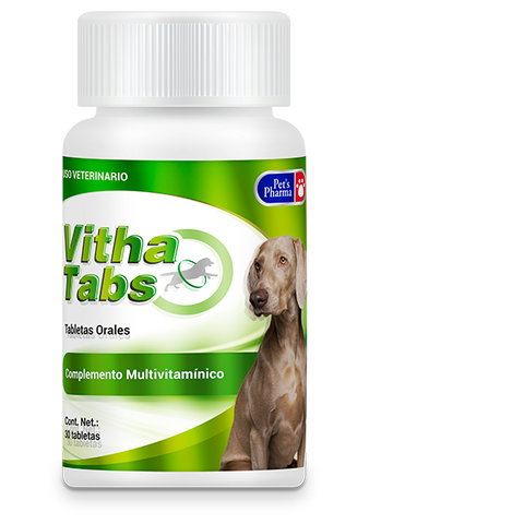 Vitha Tabs  30 Tabletas ( Multivitamínico ) Perros y Gatos