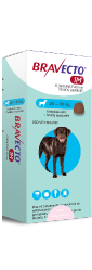 Bravecto 1 MES GDE 400 mg  20- 40 kg Comprimido Masticable para control de Pulgas y Garrapatas